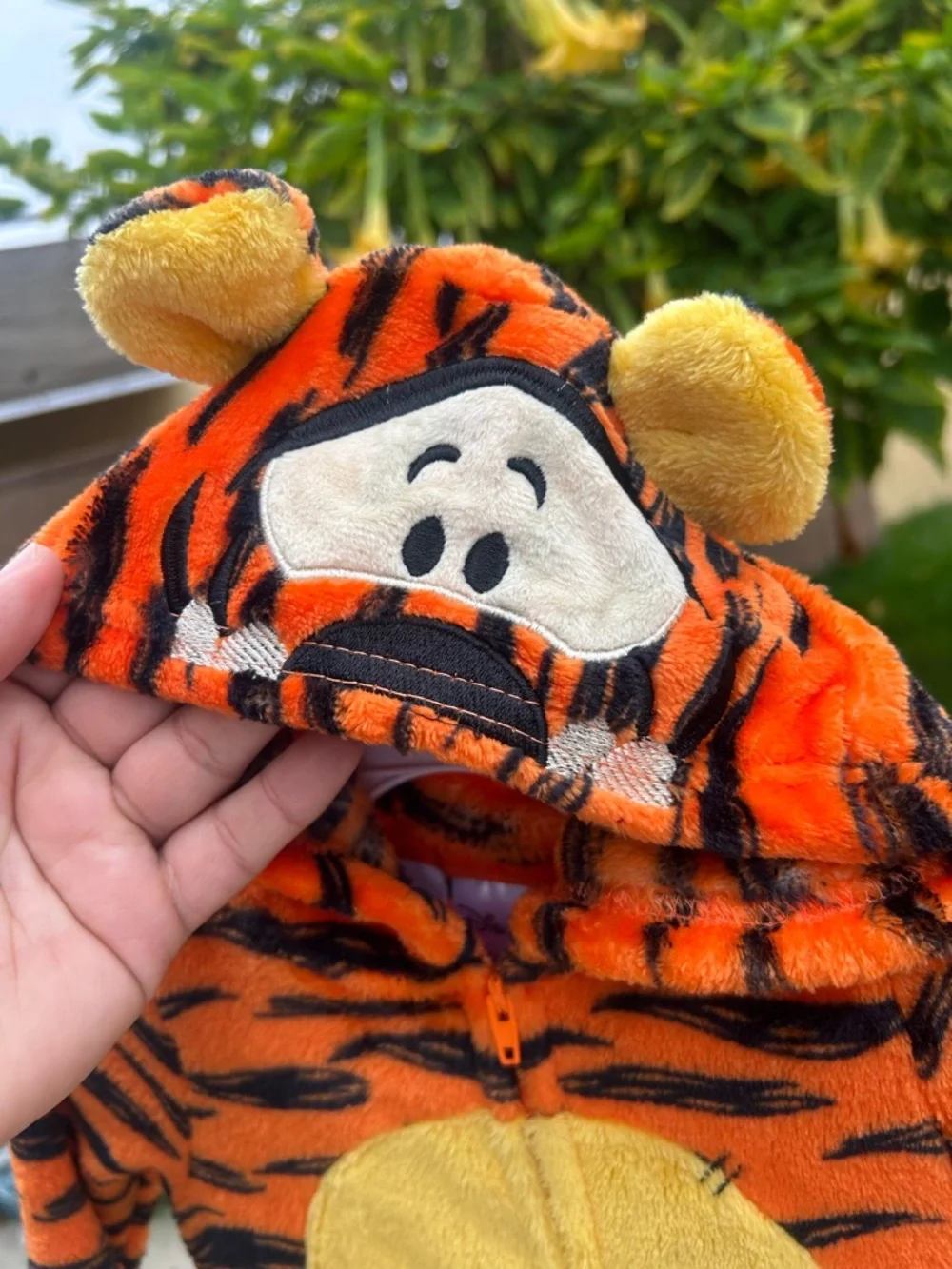 Disney Orange and Yellow Tiger Hooded One-Piece